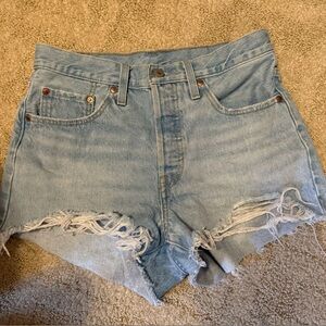 Levi's 501 High Waisted Jean shorts